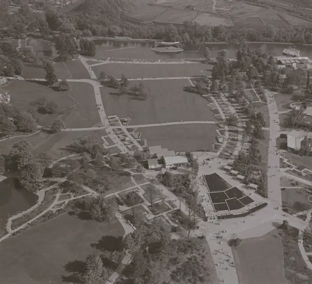 Blick vom Florianturm 1959 