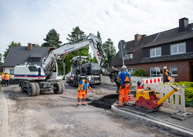 Bauarbeiten am Brechtener Teislerweg