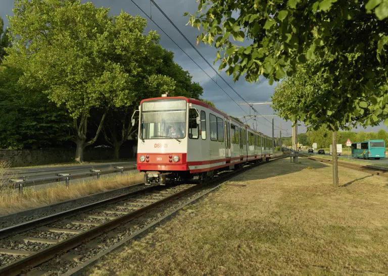 Die Stadtbahnlinie U47 in Dortmund.