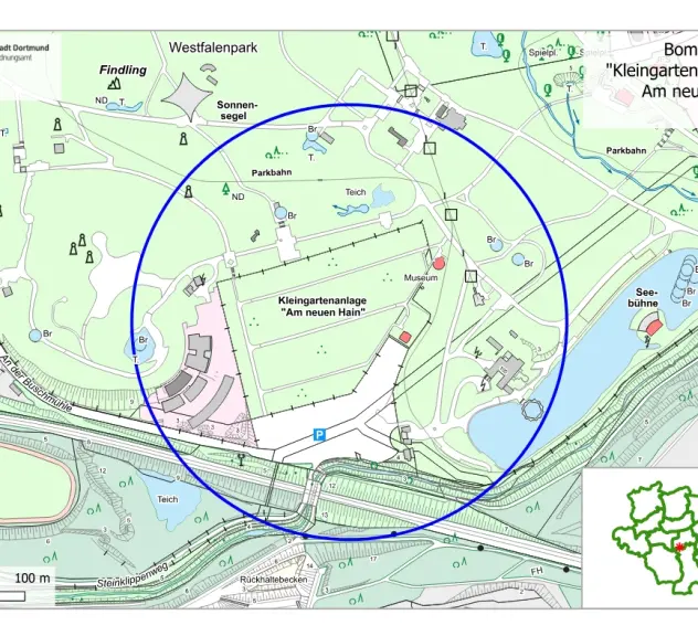 Die Karte zeigt die Evakuierung in einem Umkreis von 250 Metern.