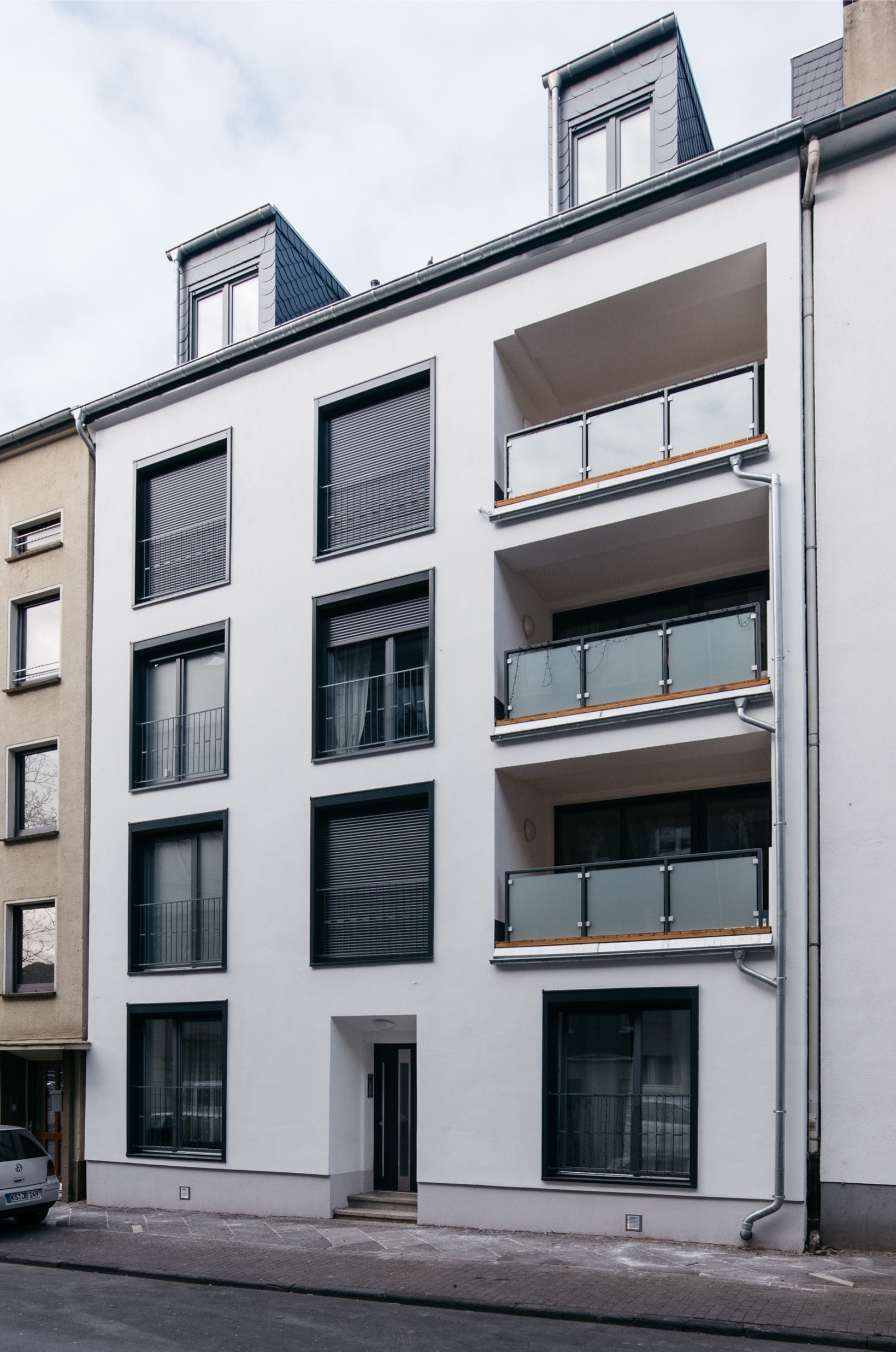 Das Wohnhaus an der Altonaer Straße 5 nach der Sanierung.