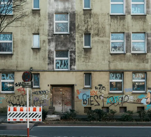 Das Wohnhaus an der Borsigstraße 39 vor der Sanierung.