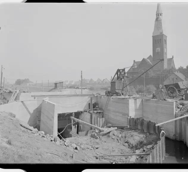 Historisches Foto vom Roßbach.