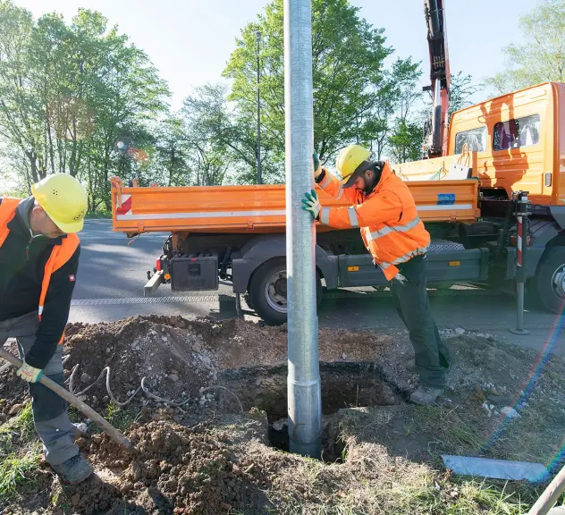 alte Leuchten wurden durch smarte ausgetauscht