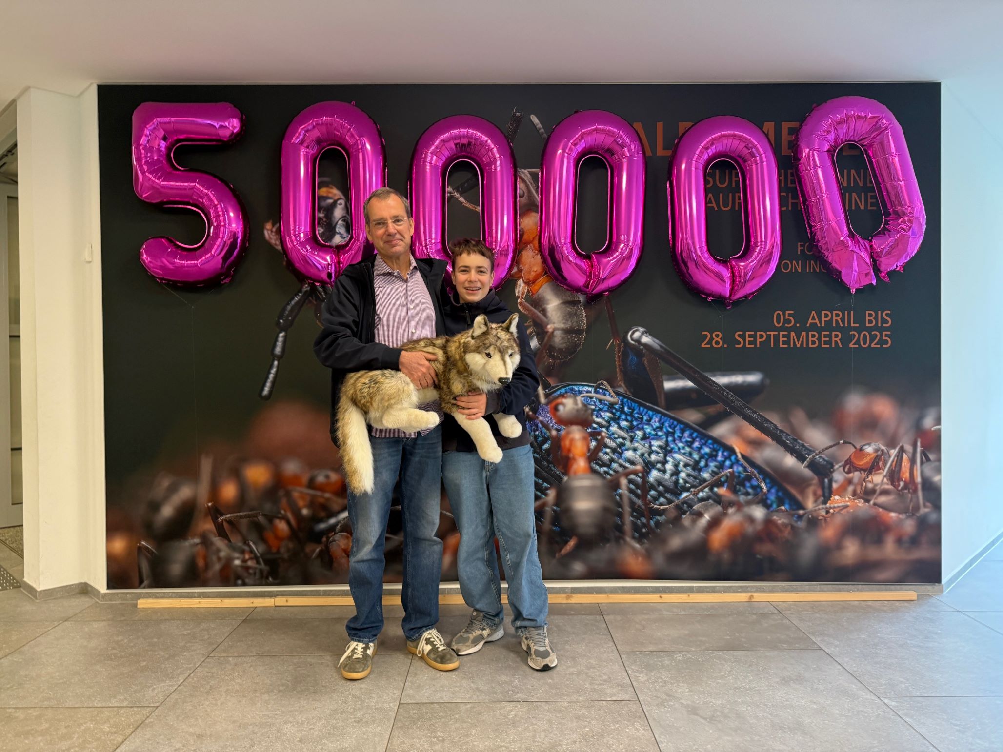 Die 500.000sten Besucher im Naturmuseum