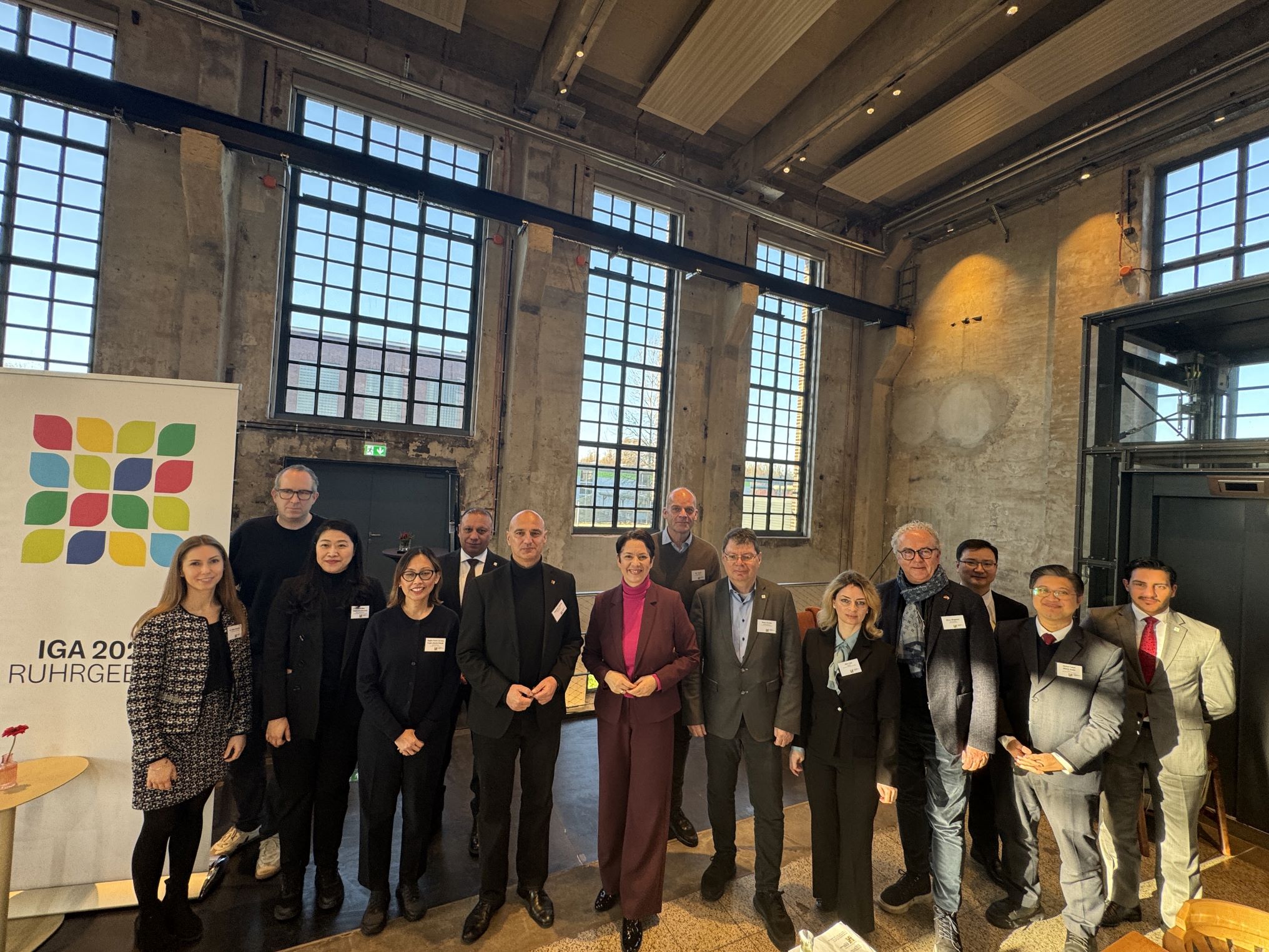 Gruppenbild auf Kokerei Hansa