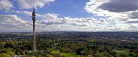 Luftansicht des Westfalenparks