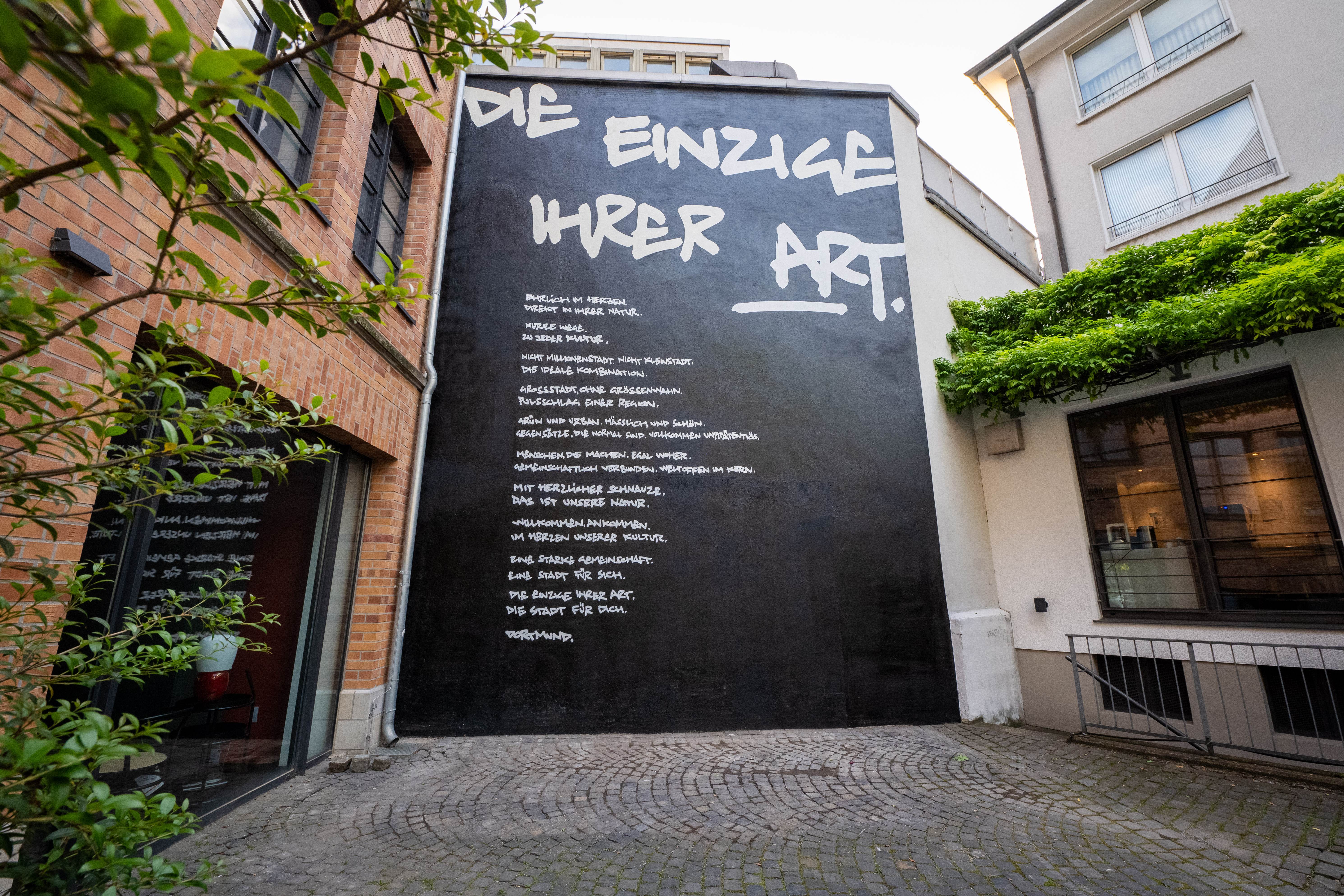 Mural "die einzige ihrer Art" in den Krämer Höfen