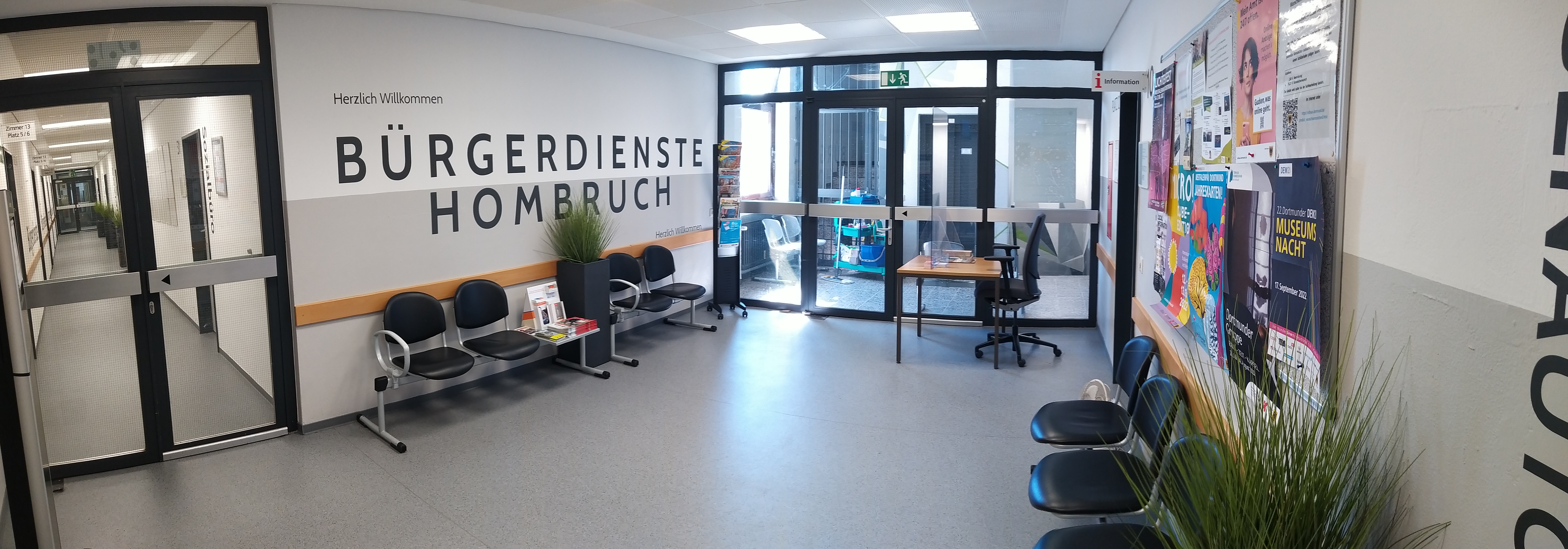 Wartebereich der Bürgerdienste Hombruch
