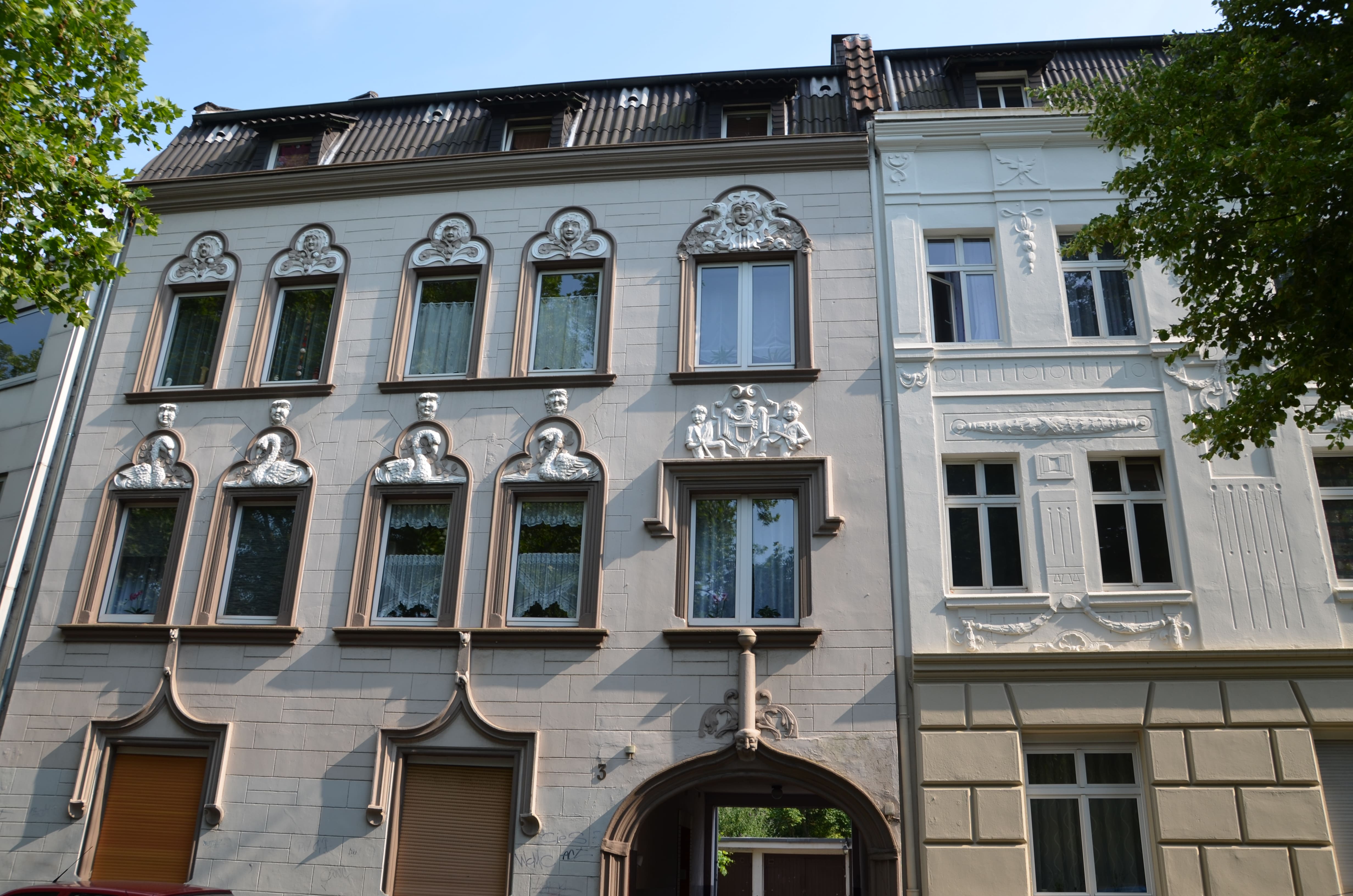 Wohnhaus in der Haumannstraße.