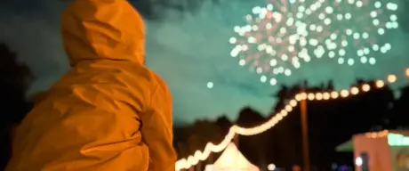 Feuerwerk beim Lichterfest im Westfalenpark Dortmund