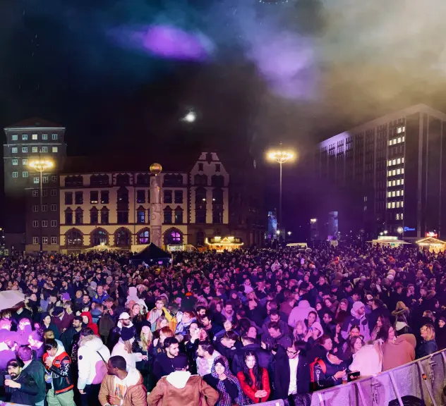 Silvester-Party auf dem Friedensplatz